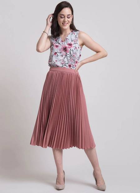 Dark Cream Colour Divya Nayka Solid Soft Satin Fancy Skirt Collection DF-NYKAA-15